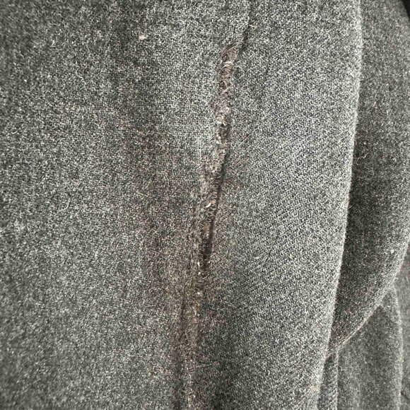 VINCE Reversible Wool-Cashmere Coat / Black & Grey / - Picture 9 of 9